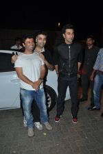 Karan Johar, Ranbir Kapoor, Vikas Bahl at Wrap-up bash of Bombay Velvet in Mumbai on 16th April 2014